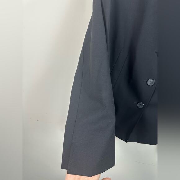 Lafayette 148 Black 3 Button Blazer Size 16 Virgin Wool EUC - Picture 6 of 7